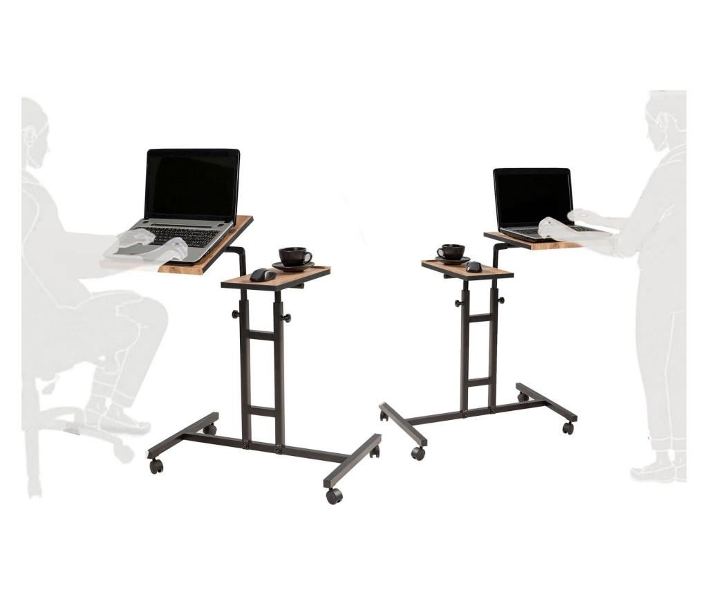 Regulowany stolik pod laptop z kółkami - 5