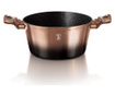 Cratita Berlinger Haus, Metallic Line Rose Gold Noir, aluminiu forjat, roz auriu, 20 cm