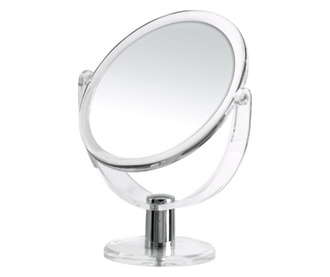 Oglinda cosmetica  Ridder transparenta, de masa,  diametru 13.5cm, 2 fete, una cu marire de pana la 3 ori  Kida
