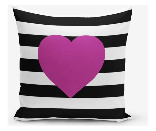 Set 4 prevlek za blazine Minimalist Cushion Covers Purple Love Home Flower 45x45 cm
