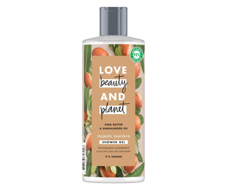 Gel de dus Love Beauty And Planet, Love Beauty and Planet Shea Butter&Sandalwood, 500 ml