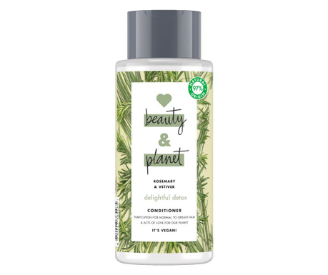 Balsam Love Beauty And Planet, Love Beauty and Planet Detox Sham Vetiver, 400 ml