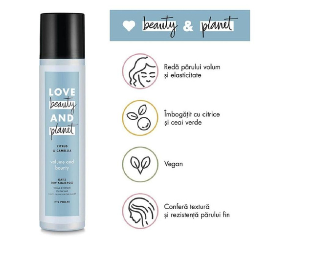 Suhi šampon Love Beauty and Planet Volume&Bounty 245 ml