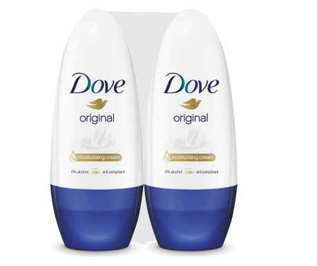 Set 2 ženskih roll-on deodorantov Dove Original 100 ml