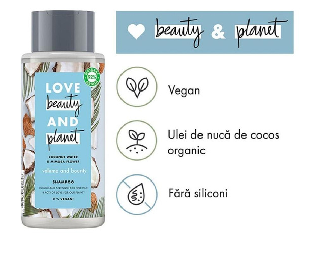 Šampon Love Beauty and Planet Coconut&Mimosa 400 ml