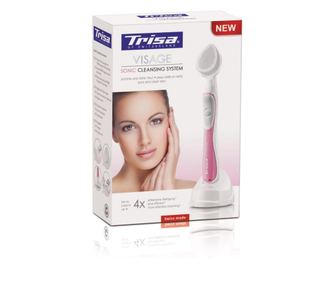 Perie curatare faciala Trisa Sonic Visage Sensitive Pink