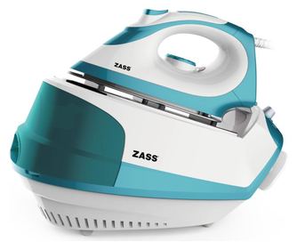 Statie de calcat Zass SG 03 culoare Albastra, presiune puternica a aburului de 4,5 bari, rezervor de apa de 1.2 litri, putere bo