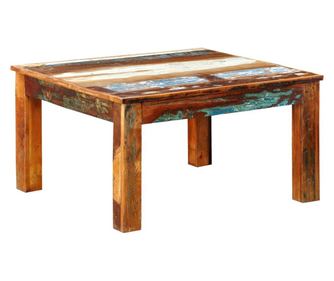 Stolić za kavu, reciklirano drvo, kvadratni