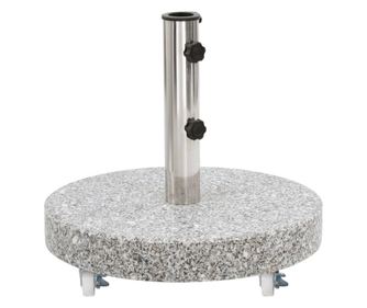 Βάση για Ομπρέλα Ηλίου, Γκρι, 30 kg, Γρανίτης, Στρογγυλή
