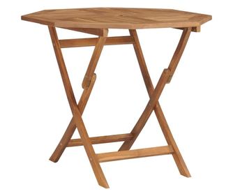 85 x 85 x 76 cm-es, tmr teakfa sszecsukhat kerti asztal