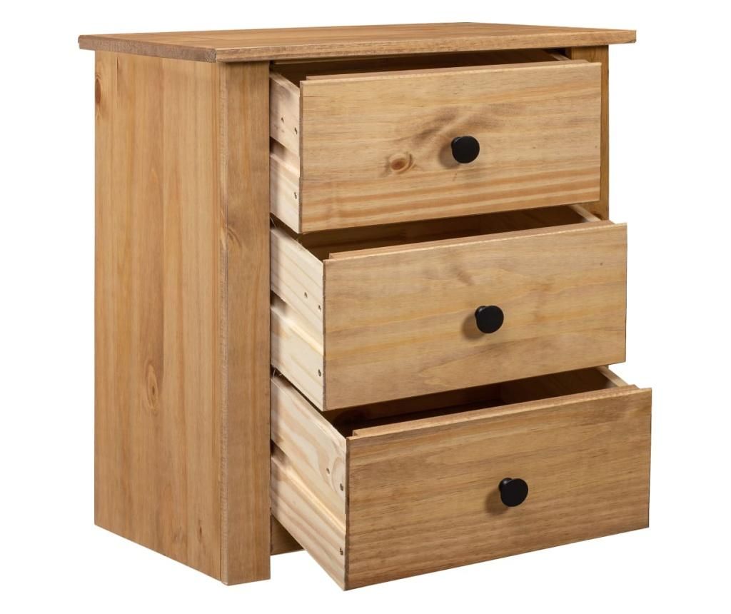 Nightstand, 46 x 40 x 57 cm, pine wood, Panama range