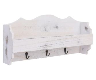 Zidna polica, bijela, 50 x 10 x 23 cm, drvo