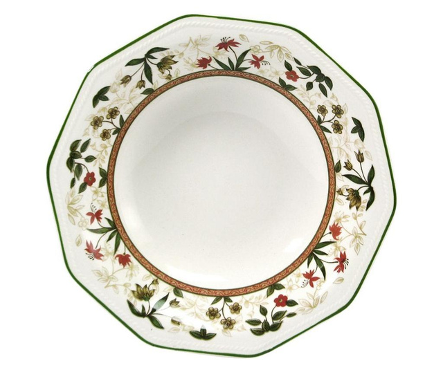Bol pentru salata Churchill, Assam, ceramica, multicolor, 26x26x5 cm