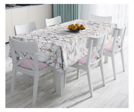 Obrus Minimalist Tablecloths Gray Marble Modern Design 120x140 cm