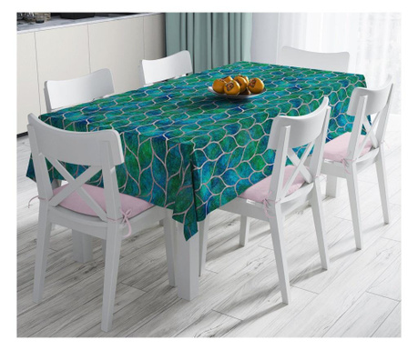 Minimalist Tablecloths Green Leaves Asztalterítő 120x140 cm
