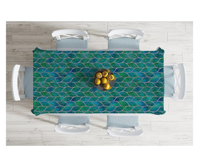 Stolnjak Minimalist Tablecloths Green Leaves 120x140 cm