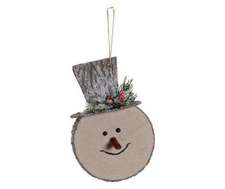 Decoratiune suspendabila Item International, Alpine Christmas, polistiren expandat, 8x14x31 cm, natural
