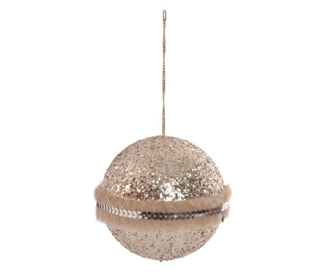 Glob decorativ Item International, Christmas Modern, polistiren expandat, 10x10x10 cm, auriu
