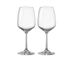 Set 2 pahare pentru vin Bohemia, sticla, transparent, 8x8x21 cm