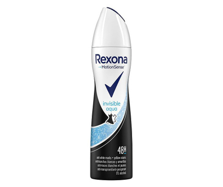 Deodorant spray pentru femei Rexona, Rexona Invisible Aqua, 150 ml