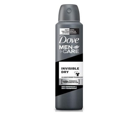 ανδρικό αποσμητικό σπρέι Dove Invisible Dry 150 ml