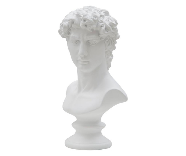Statueta Mauro Ferretti, polirasina, 22x15x34 cm, alb