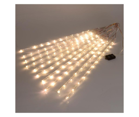 Ghirlanda luminoasa Inart, plastic, alb, 60x5x5 cm
