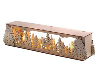 Decoratiune luminoasa Dio - Only For You, LED, placaj, max. 0 W, natural, 12x10x49 cm