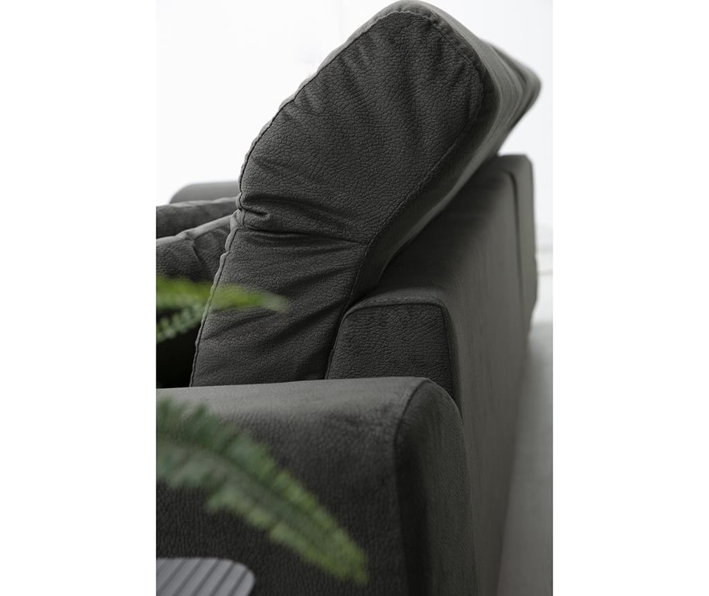 Coltar dreapta Artie, Frido, gri antracit, 92x308x100 cm - 12