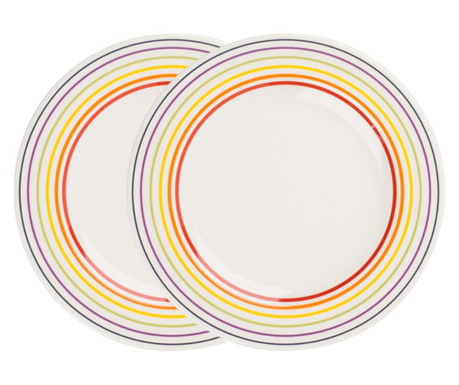 Set de 2 farfurii, 22 cm, 2xfarfurie ceramica aperitiv/fel principal
