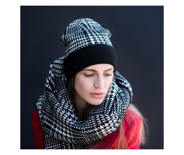 Комплект дамска шапка и шал