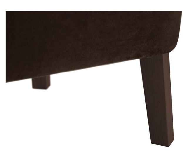 Canapea 2 locuri Rodier Interieurs, Organza Dark Brown, maro inchis, 96x70x75 cm