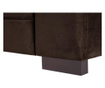 Canapea 2 locuri Rodier Interieurs, Taffetas Dark Brown, maro inchis, 168x93x75 cm