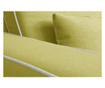 Canapea extensibila cu 2 locuri Marie Claire Home, Katherine Yellow, Pale Grey, galben/gri pal, 173x94x82 cm