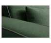 Canapea 3 locuri Marie Claire Home, Katherine Dark Green, Anthracite, verde inchis/gri antracit, 215x94x82 cm