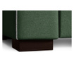 Canapea 3 locuri Marie Claire Home, Katherine Dark Green, Anthracite, verde inchis/gri antracit, 215x94x82 cm