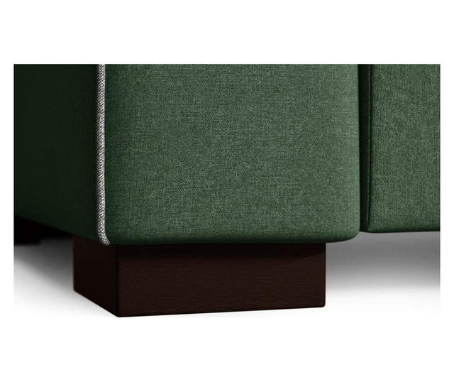 Canapea 3 locuri Marie Claire Home, Katherine Dark Green, Anthracite, verde inchis/gri antracit, 215x94x82 cm