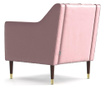 Fotoliu Ted Lapidus Maison, Dollie Powder Pink, roz pudra, 82x75x78 cm