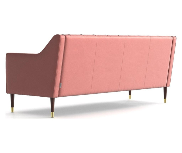 Canapea 3 locuri Ted Lapidus Maison, Dollie Pink, roz, 195x81x78 cm