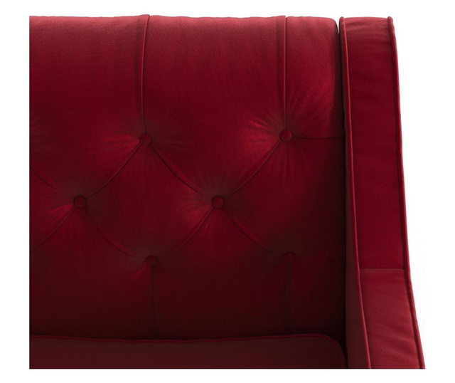 Canapea 2 locuri Ted Lapidus Maison, Dollie Red, rosu, 163x75x78 cm
