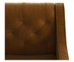 Canapea 3 locuri Ted Lapidus Maison, Dollie Golden, auriu, 195x81x78 cm