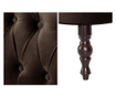 Canapea 3 locuri Rodier Interieurs, Dentelle  Dark Brown, maro inchis, 137x66x76 cm