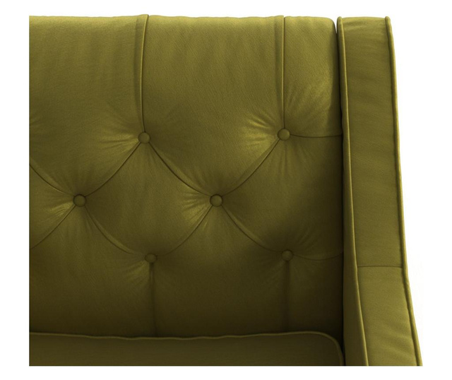 Canapea 2 locuri Ted Lapidus Maison, Dollie Apple Green, verde mar, 163x75x78 cm