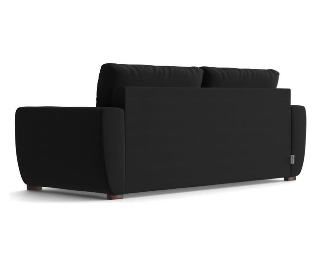 Canapea extensibila cu 2 locuri Marie Claire Home, Marie Black, negru, 182x92x90 cm