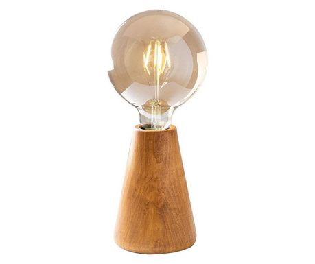 Lampa de masa Sheen, corp de lemn, max. 100 W, E27, natural, 10x10x15 cm