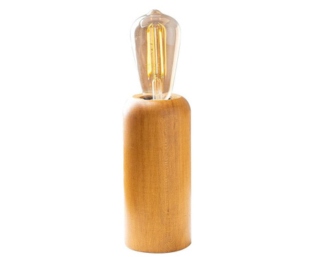 Lampa de masa Sheen, corp de lemn, max. 100 W, E27, natural, 10x10x20 cm
