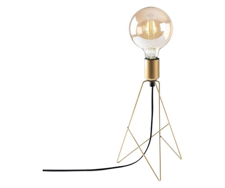 Lampa de masa Sheen, corp din metal, max. 100 W, E27, auriu, 21x21x35 cm