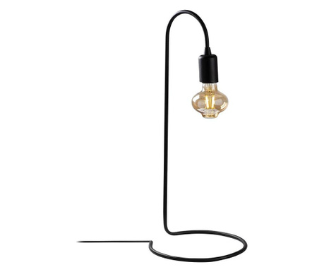 Lampa de masa Sheen, corp din metal, max. 100 W, E27, negru, 20x27x24 cm