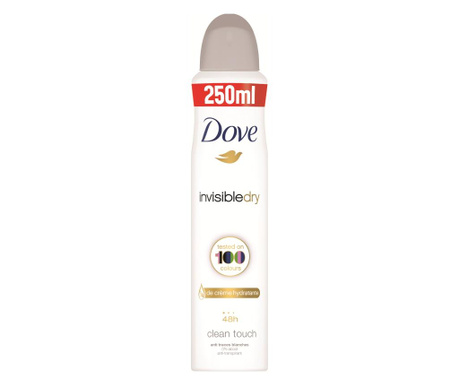 Spray dla kobiet Dove Invisible Dry 250 ml