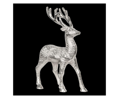 Decoratiune Clayre & Eef, aluminiu, 22x10x34 cm, argintiu
